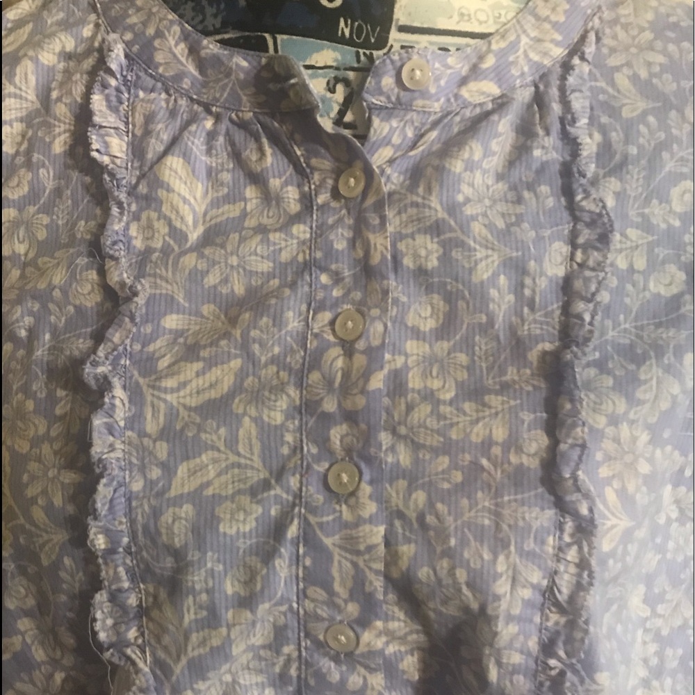 Point Sur Ruffled Sleeve Popover Shirt - Picture 4 of 9
